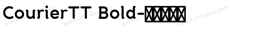 CourierTT Bold字体转换